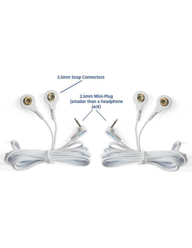Cables de Reemplazo TENS Descuento TENS 2 Conectores 3.5mm