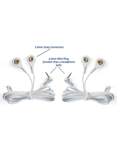 Cables de Reemplazo TENS Descuento TENS 2 Conectores 3.5mm