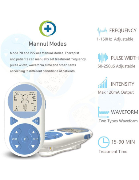 Estimulador Muscular TENS EMS Ulaif 2020 Portátil 32 Modos