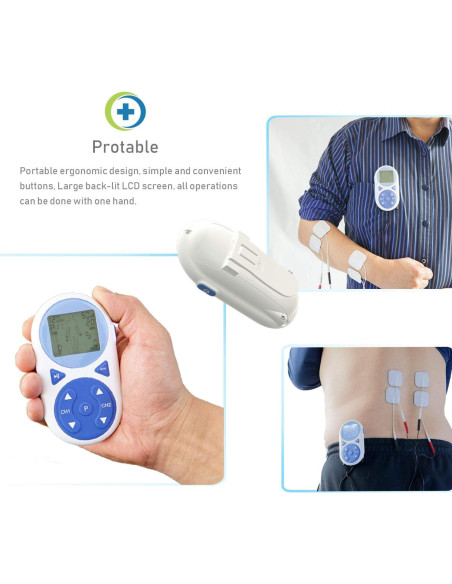 Estimulador Muscular TENS EMS Ulaif 2020 Portátil 32 Modos