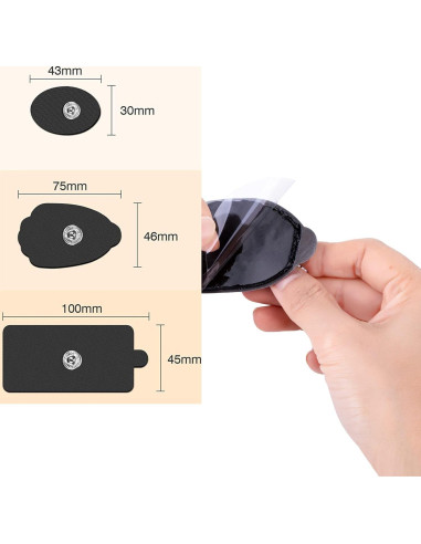 Almohadillas Electrodos TENS Belifu 20 Piezas Reutilizables