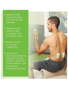 Unidad TENS Inalámbrica AccuRelief con Control Remoto 2