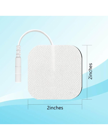 20 Almohadillas Electrodos TENS Luxeveeon 5x5cm Reutilizables