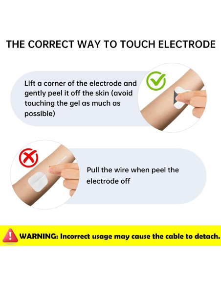 20 Almohadillas Electrodos TENS Luxeveeon 5x5cm Reutilizables
