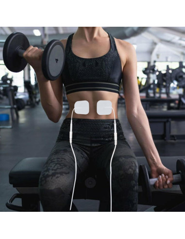 20 Almohadillas Electrodos TENS Luxeveeon 5x5cm Reutilizables