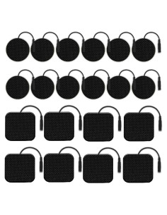 PADS DE ELECTRODOS TENS Anrlafie 20 Pcs Reutilizables 2x2"