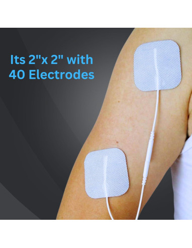 Almohadillas Electrodos TENS Santamedical 40 Pcs 5x5 cm Reutilizables