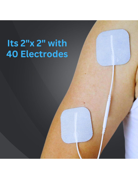 Almohadillas Electrodos TENS Santamedical 40 Pcs 5x5 cm Reutilizables