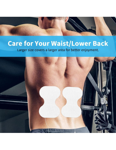 PADS de Reemplazo TENS Melede - 6 Electrodos Mariposa 10x15cm