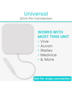 PADS DE ELECTRODO REEMPLAZO VIVE - 40 UNIDADES, 2MM, REUTILIZABLES 2