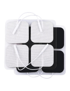 LotFancy Almohadillas Electrodos TENS 40PCS 5x5cm Reutilizables