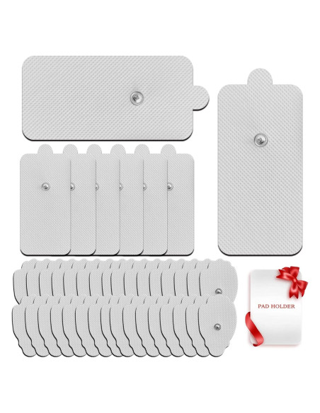 PADS de Reemplazo TENS MELEDE 40 Pcs Electrodos 3.5mm