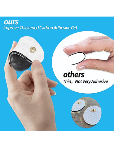 PADS de Reemplazo TENS MELEDE 40 Pcs Electrodos 3.5mm