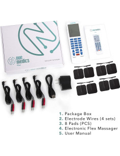 Dispositivo TENS NueMedics Flex para Alivio Muscular - 24 Modos 2