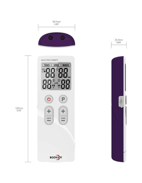 Masajeador de Pulso Ulaif TENS 22 Modos Portátil Alivio Dolor