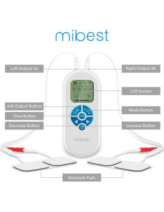 Masajeador TENS MIBEST Portátil - Estimulador Muscular EMS 2