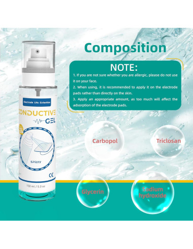 Gel Conductivo ReaJoy 150ml para Almohadillas TENS y EMS