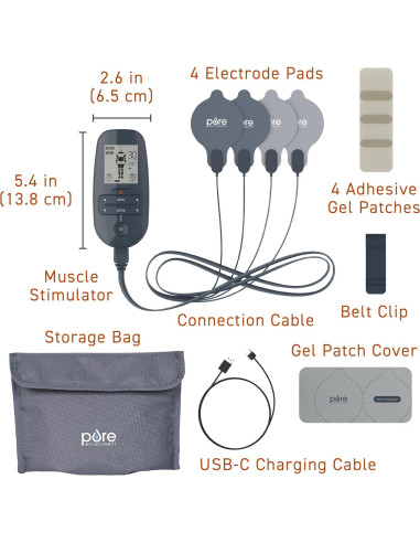 Estimulador Muscular TENS EMS Pure Enrichment PurePulse Trio