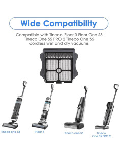 16 Filtros HEPA MIBUMIKI para Tineco iFloor 3/S3/S5/S5 Pro 2 2