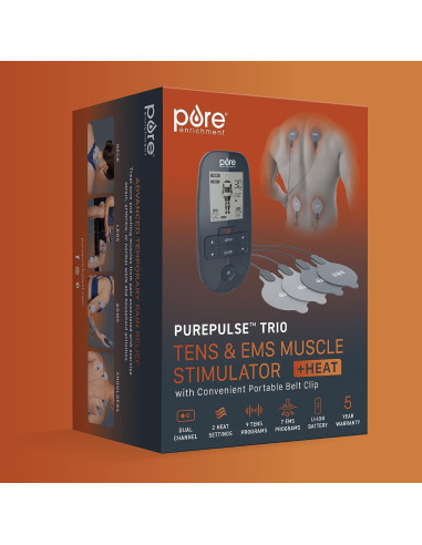 Estimulador Muscular TENS EMS Pure Enrichment PurePulse Trio