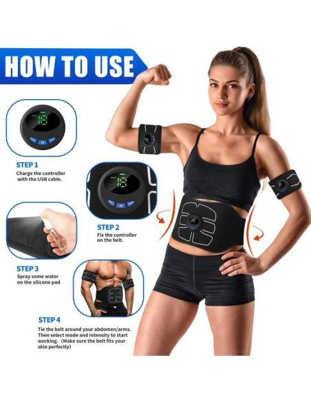 Estimulador Muscular Electrónico MarCoolTrip MZ para Abdomen