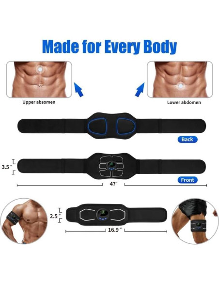 Estimulador Muscular Electrónico MarCoolTrip MZ para Abdomen