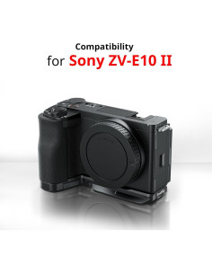 Placa en L SmallRig 4778 para Sony ZV-E10 II con mango de silicona 2