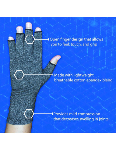 Guantes de Compresión para Artritis Rehabilitation Advantage - Pequeño