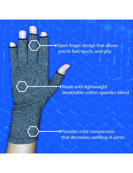 Guantes de Compresión para Artritis Rehabilitation Advantage - Pequeño