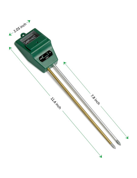 Kit de Medidores de Suelo 3-en-1 iPower - 4 Paquete