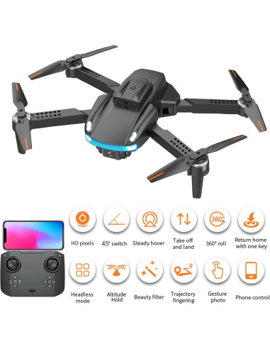 Mini Dron BIWASE con Cámara FPV 1080P y Evitación de Obstáculos