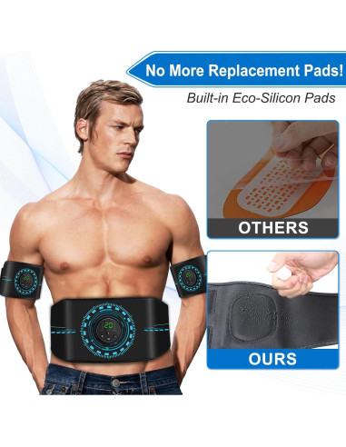 Estimulador Muscular KETAN para Abdomen y Extremidades - Paquete de 3