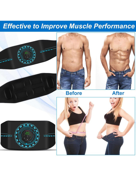 Estimulador Muscular KETAN para Abdomen y Extremidades - Paquete de 3