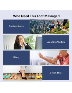 Masajeador Eléctrico de Pies EMS Phixnozar con Pantalla LCD 2