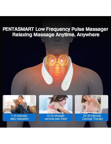 Masajeador de Cuello Eléctrico PENTASMART 5 Modos 30 Intensidades