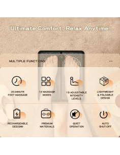 Masajeador de pies MHD TENS portátil para alivio de dolor 2