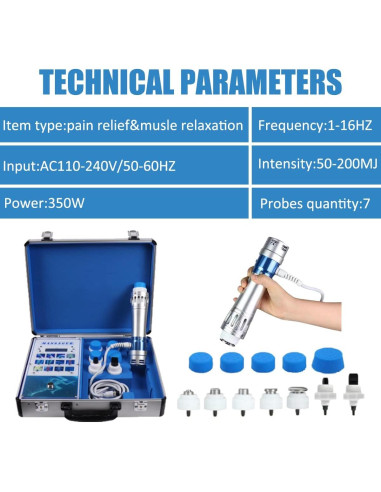 Máquina de Terapia de Ondas de Choque Nulatool SW14 - Masajeador Profundo