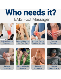 Masajeador de pies EMS TENS Shenzhen AST-300H 10 modos 50 intensidades 2