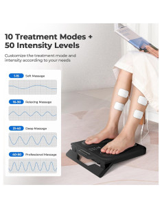 Masajeador de pies KNQZE EMS TENS recargable 10 modos 50 intensidades 2