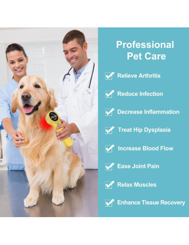 Dispositivo de Terapia Láser Frío MBBQNN para Mascotas 660nm 810nm 980nm