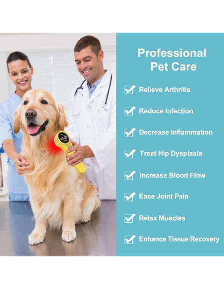 Dispositivo de Terapia Láser Frío MBBQNN para Mascotas 660nm 810nm 980nm