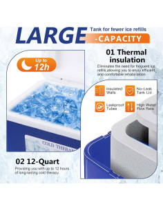 Máquina de Terapia Fría Mathgetin para Hombro y Rodilla 2