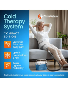 Máquina de Terapia Fría PhysioNatural Compacta 5.7L Alivio Dolor 2