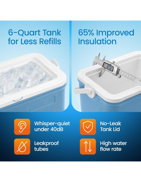 Máquina de Terapia Fría PhysioNatural Compacta 5.7L Alivio Dolor