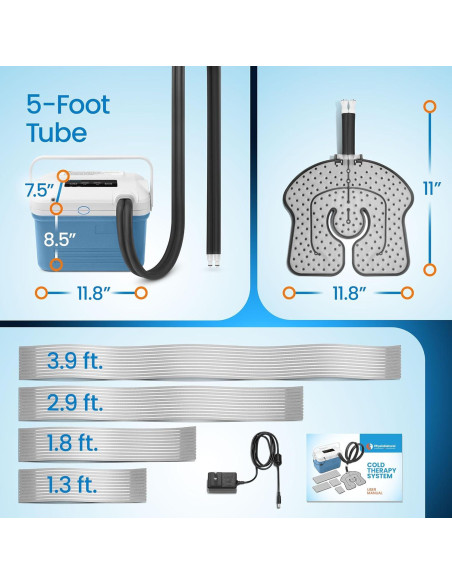 Máquina de Terapia Fría PhysioNatural Compacta 5.7L Alivio Dolor