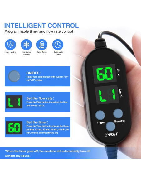 Máquina de Terapia Fría BilinavyNew para Rodilla, Portátil, Azul