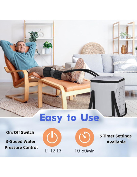 Máquina de Terapia Fría MOSTCLOUD 19 QT para Alivio del Dolor