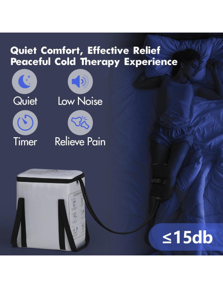 Máquina de Terapia Fría MOSTCLOUD 19 QT para Alivio del Dolor