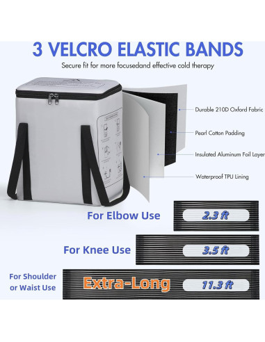 Máquina de Terapia Fría MOSTCLOUD 19 QT para Alivio del Dolor