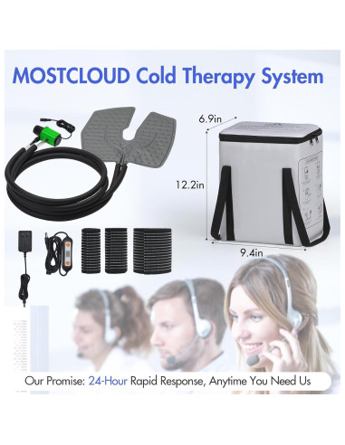 Máquina de Terapia Fría MOSTCLOUD 19 QT para Alivio del Dolor